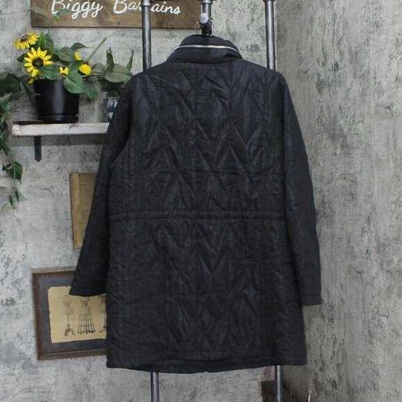 NWT Evans Womens Plus Size Faux Fur Collar Padded Coat 211224 18W Black - Picture 3 of 5